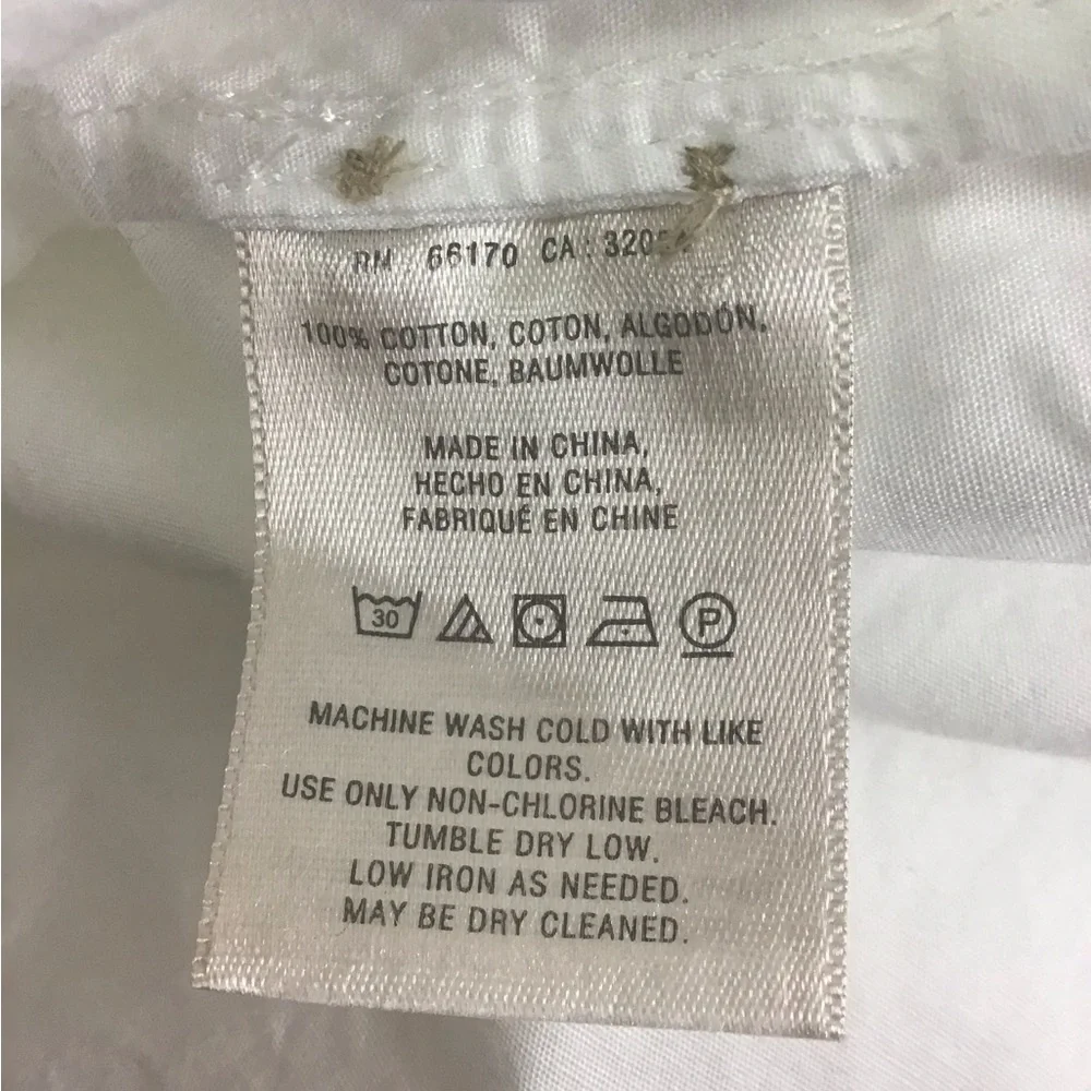 Anthropologie White Off-Shoulder Tunic Relaxed Fit - Picture 6 of 10
